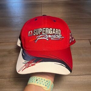 NASCAR Racing Hat Red Snapback Cap‎ New Citgo Supergard #99 Jeff Burton